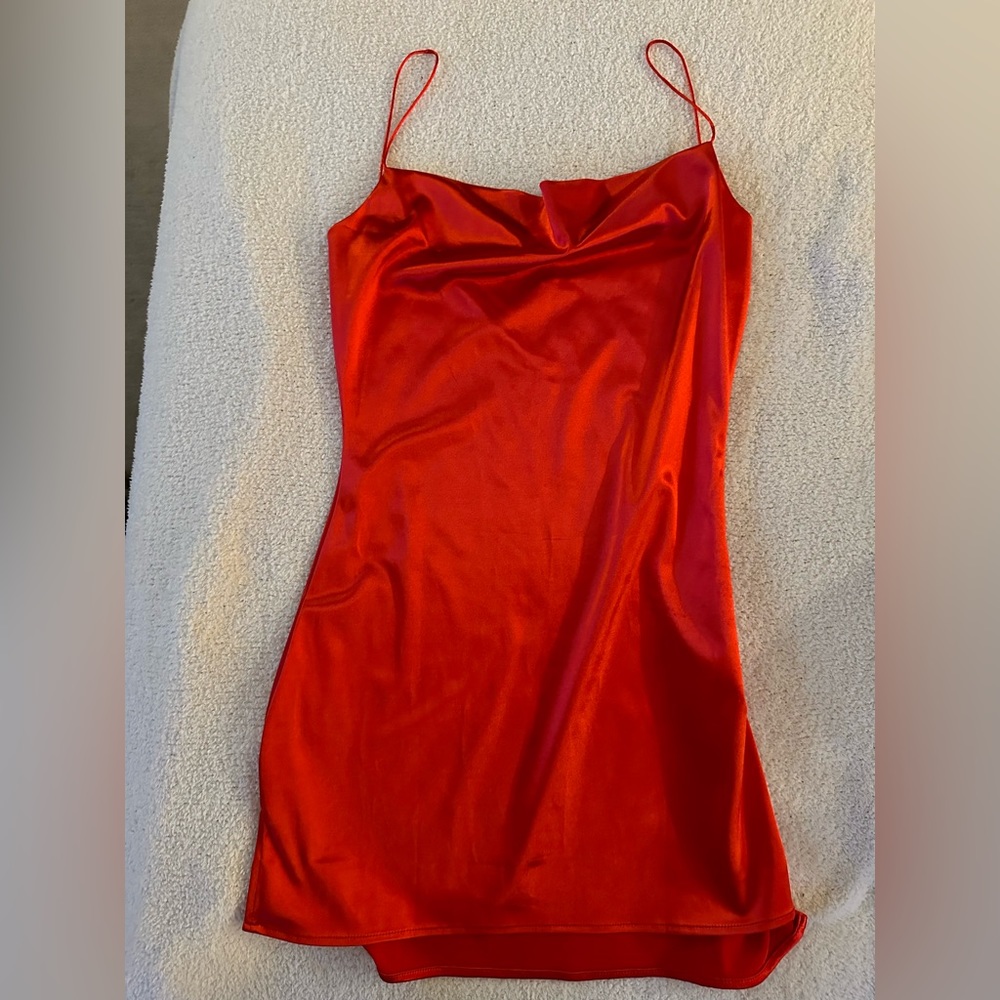 red mini dress
